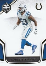 2019 Panini Limited Base Set Darius Leonard #33 card