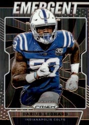 2019 Panini Prizm Emergent Darius Leonard #18 card