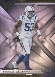 2019 Panini XR Base Set Darius Leonard #52 card