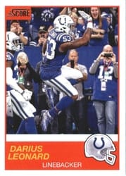 2019 Score Base Set Darius Leonard #55 card