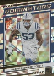 2020 Donruss Dominators Darius Leonard #D-DL card