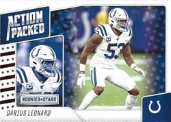 2020 Panini Rookies & Stars Action Packed Darius Leonard #1 card