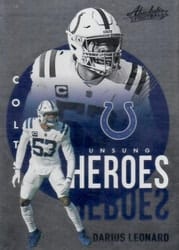 2021 Panini Absolute Unsung Heroes Darius Leonard #7 card