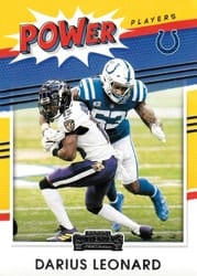 2021 Panini Contenders Power Players Darius Leonard #PP-DLE card