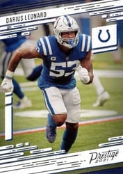 2021 Panini Prestige Base Set Darius Leonard #87 card