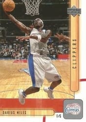 2001-02 Upper Deck Base Set Darius Miles #68 card