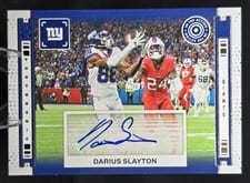 2024 Panini Photogenic In The Action Autographs Darius Slayton #IAA-DSL card