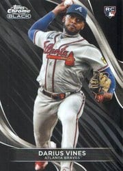 2024 Topps Chrome Black Base Set Darius Vines #24 card