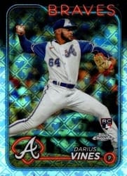 2024 Topps Chrome Logofractor Edition Base Set Darius Vines #197 card