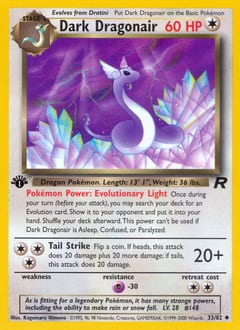 Team Rocket Dark Dragonair #33 card