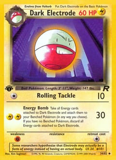 Team Rocket Dark Electrode #34 card