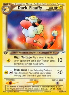 Neo Destiny Dark Flaaffy #34 card
