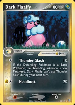 2004 Team Rocket Returns Dark Flaaffy #33 card