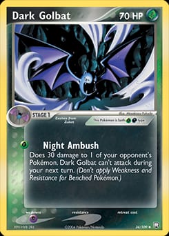 Team Rocket Returns Dark Golbat #34 card