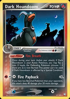 2004 Team Rocket Returns Dark Houndoom #37 card