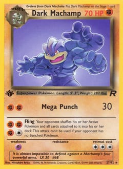 Team Rocket Dark Machamp #27 card