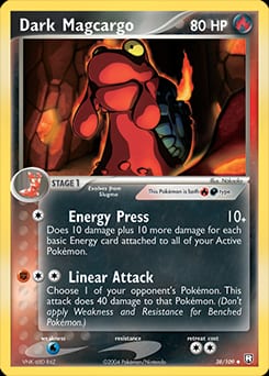 Team Rocket Returns Dark Magcargo #38 card