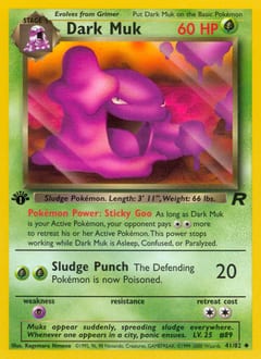 2000 Team Rocket Dark Muk #41 card
