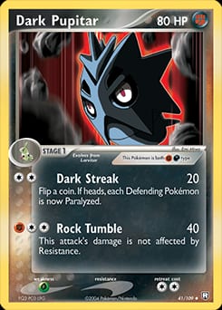 2004 Team Rocket Returns Dark Pupitar #41 card