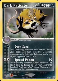 Team Rocket Returns Dark Raticate #17 card
