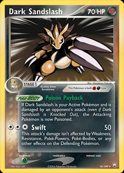 2004 Team Rocket Returns Dark Sandslash #18 card