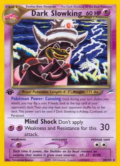 Neo Destiny Dark Slowking #20 card