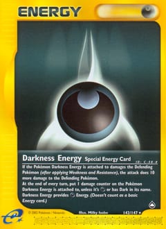 2003 Aquapolis Darkness Energy #142 card