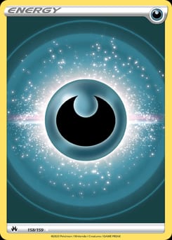2023 Crown Zenith Darkness Energy #158 card