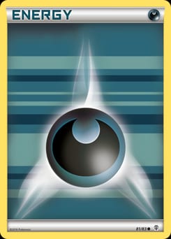 2016 Generations Darkness Energy #81 card