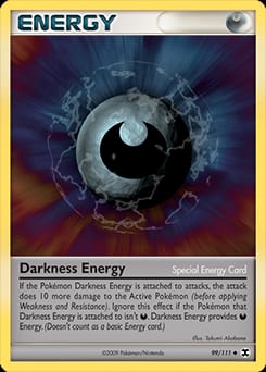 2009 Rising Rivals Darkness Energy #99 card