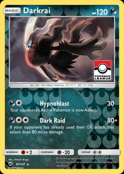 Burning Shadows Darkrai #87 card