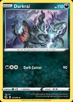 2021 Fusion Strike Darkrai #167 card