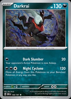 2023 Obsidian Flames Darkrai #136 card