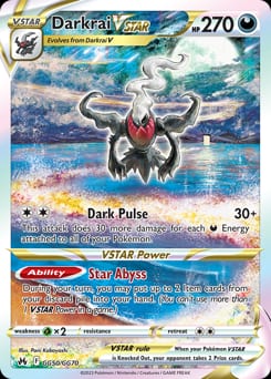 2023 Crown Zenith Galarian Gallery Darkrai VSTAR #GG50