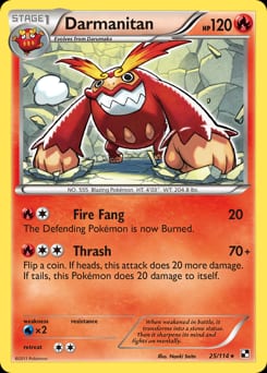 Black & White Darmanitan #25 card