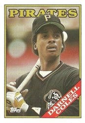 1988 Topps Base Set Darnell Coles #46 card