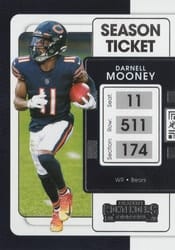 2021 Panini Contenders Base Set Darnell Mooney #17 card