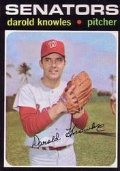 1971 Topps Base Set Darold Knowles #261 card