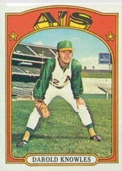 1972 Topps Base Set Darold Knowles #583 card