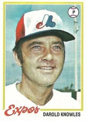 1978 Topps Base Set Darold Knowles #414 card