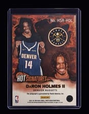2024-25 Hoops Hot Signatures Rookies DaRon Holmes II #HSR-HOL card