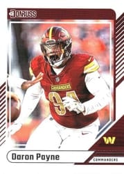 2024 Donruss Base Set Daron Payne #5 card