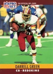 1990 Pro Set Base Set Darrell Green #323 card