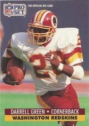 1991 Pro Set Base Set Darrell Green #677 card