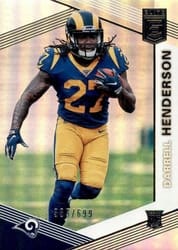 2019 Donruss Elite Base Set Darrell Henderson #122 card