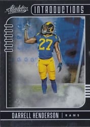 2019 Panini Absolute Introductions Darrell Henderson #4 card
