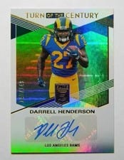 2019 Panini Donruss Elite Turn of the Century Autograph Darrell Henderson #TC-DE card