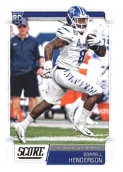 2019 Score Base Set Darrell Henderson #398 card