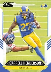 2021 Score Base Set Darrell Henderson #252 card