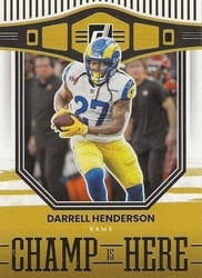 2022 Donruss Champ is Here Darrell Henderson #CIH-12 card